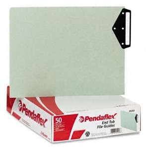 Pressboard File Guides with Metal Blank Top Tabs, Letter Size, 50/Box 
