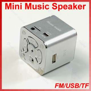 Mini USB FM Radio Music Player Micro SD/TF Card Speaker For  Phone 