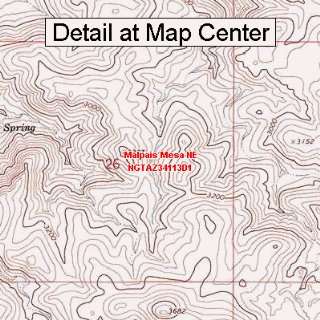   Map   Malpais Mesa NE, Arizona (Folded/Waterproof)