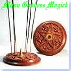  Pentagram Wooden Incense Burner~Cones & Sticks Everything 
