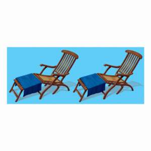 Cruise Ship Party INSTANT THEME DECK CHAIR PROPS   NEW  