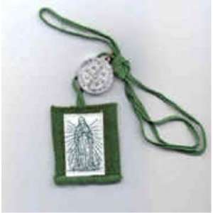  Immaculate Heart of Mary Green Scapular   Regular Cord 