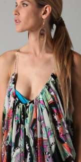 Mara Hoffman Black Lotus Silk Print Frock Swimsuit Cover Up Small NWT 
