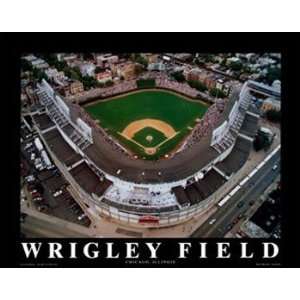  Small Wrigley Field Chicago Cubs Aerial Unframed Print 