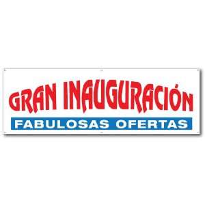  Banner 6ft x 2ft GRAN INAUGURACION (white background 