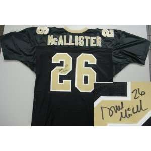  Signed Deuce McAllister Uniform   Black