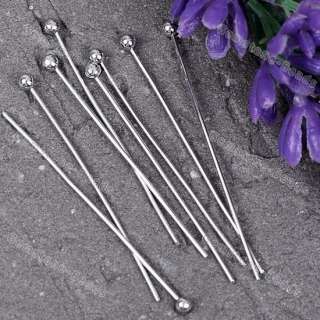 2000P WHOLESALE SILVER PLATED BALL HEAD PIN FREE SHIP  