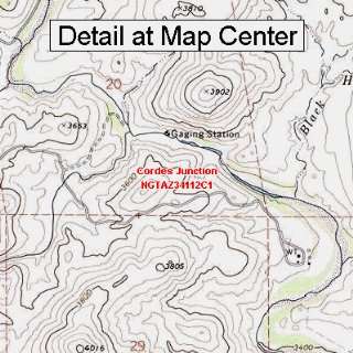  USGS Topographic Quadrangle Map   Cordes Junction, Arizona 
