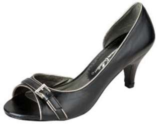 OpenToe Women Comfort MidHeel Buckle Casual Dress Shoes  