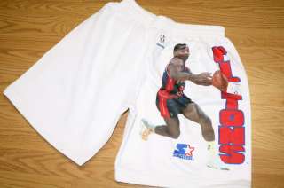 Vintage Isiah Thomas Pistons Starter shorts NWT nba  