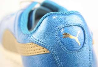 PUMA ROMA 68 ITALIA METALLIC Mens Blue Gold Shoes 9  