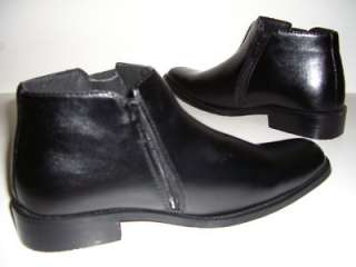 SAADAT ITALIAN Design Black Mens Shoes Boots Size 9  