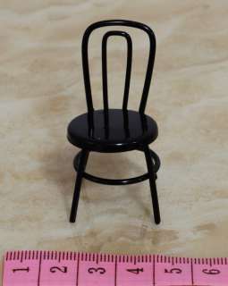M33 Doll House Miniatures   Black Chair  