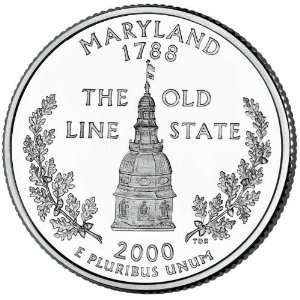  2000 P Maryland State Quarter BU Roll 