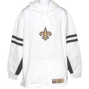   Mens New Orleans Saints White Intimidating Hoodie