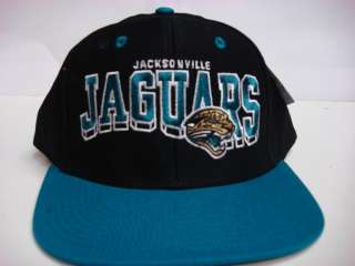 Jacksonville Jaguars Flat Brim Reebok Snapback Cap Vintage Hat NFL 