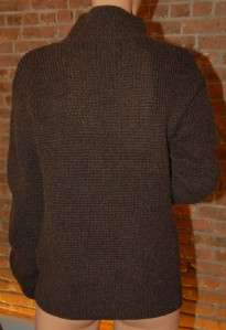 Hermes Knit Chunky Brown Cashmere Turtleneck Sweater 38 4 S  