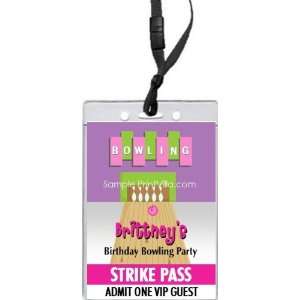  Bowling Pink VIP Pass Invitation