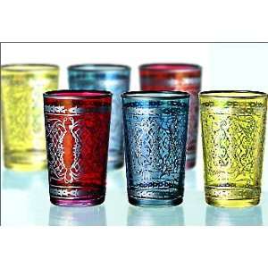  Marrakesh Tea Glasses (set of 6 assorted solid colors 