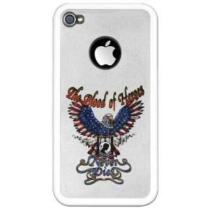  iPhone 4 or 4S Clear Case White POWMIA The Blood Of Heroes 