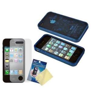   Skin / Cover & LCD Screen Guard / Protector for Apple iPhone 4 / 4G