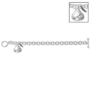  Sterling Silver Charm Bracelet 7.5 Arts, Crafts & Sewing