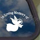 in loving memory window decal  