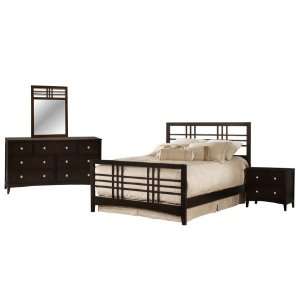  Tiburon II Wood Bedroom Set, includes Queen Bed, Dresser, Wood 