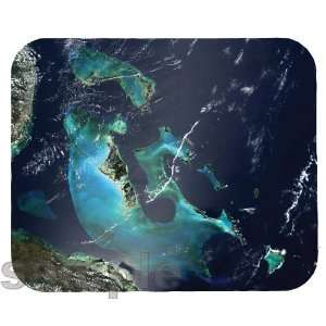  Bahamas Satellite Map Mouse Pad 