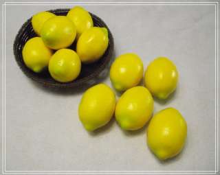 10 x Lemons Decorative Plastic Artificial Fruit Party  