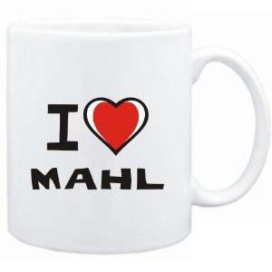  Mug White I love Mahl  Languages
