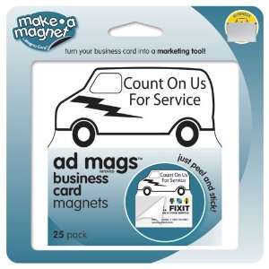   Service Advertising Magnets, 25 Pack (BAM59 25)