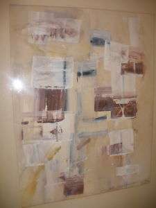 LISTED HENRY NEWMAN 1960 EAMES ERA ABSTRACT PAINTING  