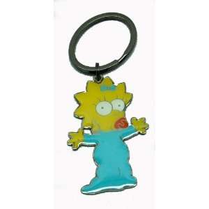 Simpsons Maggie Metal Keychain