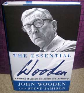 JOHN WOODEN*SIGNED*AUTOGRAPHED*BOOK*THE ESSENTIAL WOODEN*UCLA*  