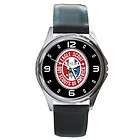 Round Metal Leather Watch EAGLE SCOUT BSA NEW