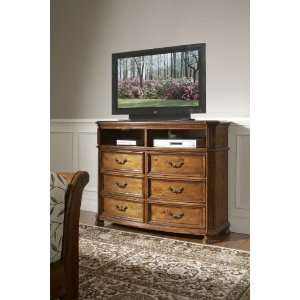 HOMELEGANCE 1435SL 1 LYNETTE COLLECTION TV CHEST WAXED PINE FINISH NEW
