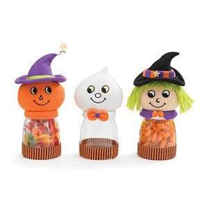  (3) Asst Adorable Halloween Candy Jars