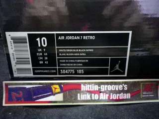   Nike AIR JORDAN 7 RETRO DS WeHaveAJ 1 3 4 5 6 11 12 raptor og concord