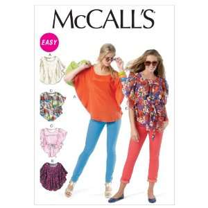 McCalls Patterns M6510 Misses Tops and Belt, Size ZZ 