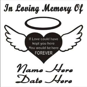  IN LOVING MEMORY OF FOREVER decal sticker PERSONALIZED 