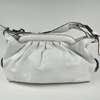 Authentic Fendi White Leather Luxury Shoulder Bag  