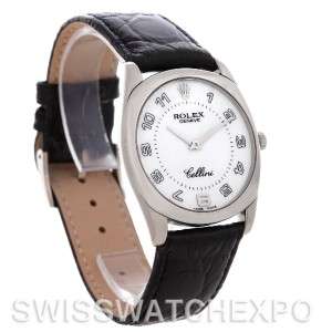 Rolex Cellini Danaos 4233 18k White Gold Mens Watch  