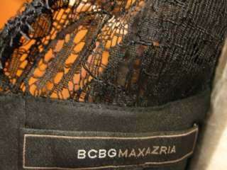   BCBG MAX AZRIA Lila Lace Bustier Black LBD Cocktail Dress US 4  