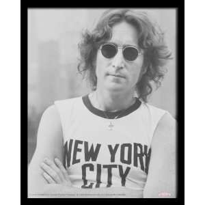  John Lennon New York City, 8 x 10 Poster Print, Framed 