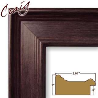 Picture Frame Smooth Mahogany 2 Wide Complete New Frame Frame (FM97MA 
