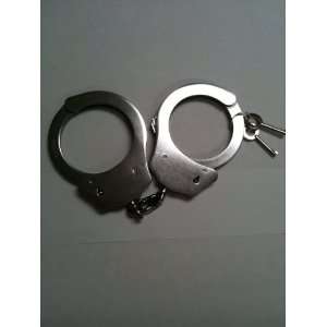   Stainless Steel Handcuffs with 2 Keys   Double Lock   