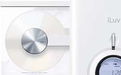 iLuv i9200 Vertical Loading 4 CD Audio System with Dock for iPod (White)