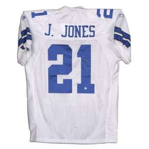 Julius Jones Signed Jersey   WHITE/REEBOKG