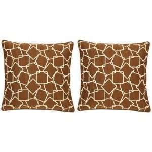  Surya Jumbled Squares 18 Square Set of 2 Accent Pillows 